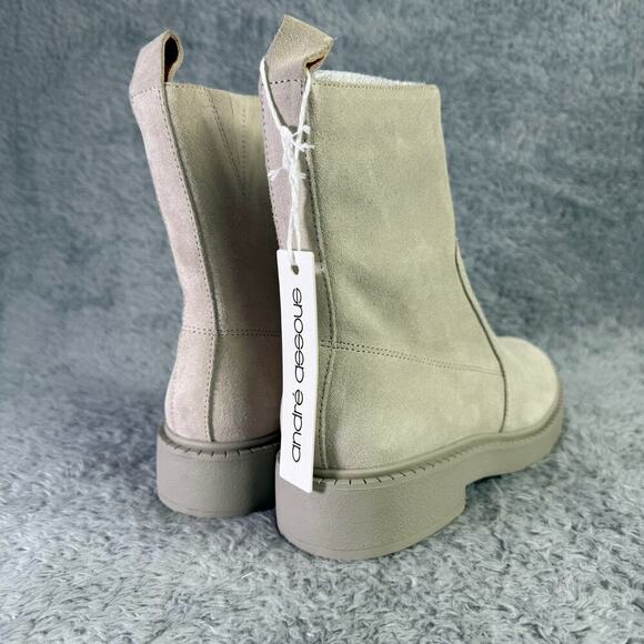 Andre Assous Vernon Bootie Women's Size 6.5 Taupe Water Resistant Ankle Boot - Picture 7 of 9
